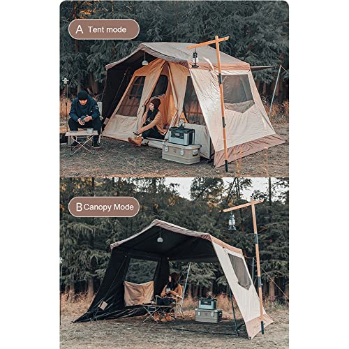 Carpa de camping para 5-8 personas con doble capa miniatura 3
