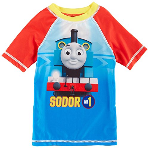 Hit Entertainment Thomas The Train Toddler Boys Swim Rashguard Multi, Size 3t