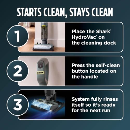 Shark HydroVac Reveal Cordless Vacuum, Mop and Self-Clean, Sage, WD322BRN - image 5