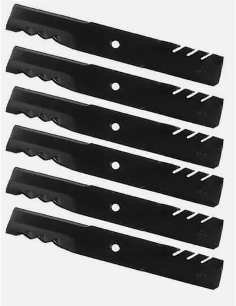 6 Pack Blades 038-6081-00 Replacement for Zero OEM, black, 88-6250