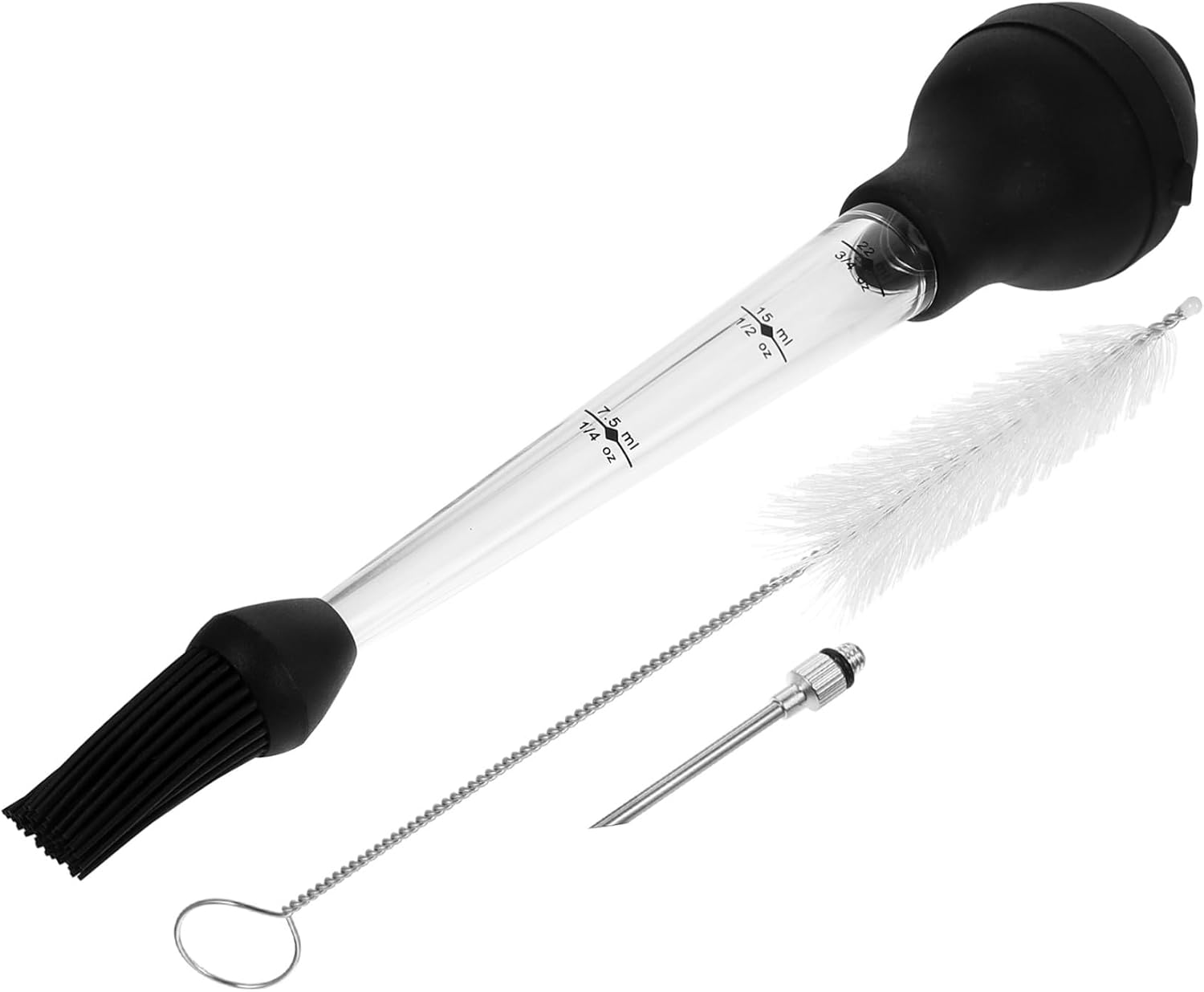 1set Grilled Meat Injector Practical Meat Injector Sauce Seasoning Tube Barbecue Injection Tool Easy Assembly