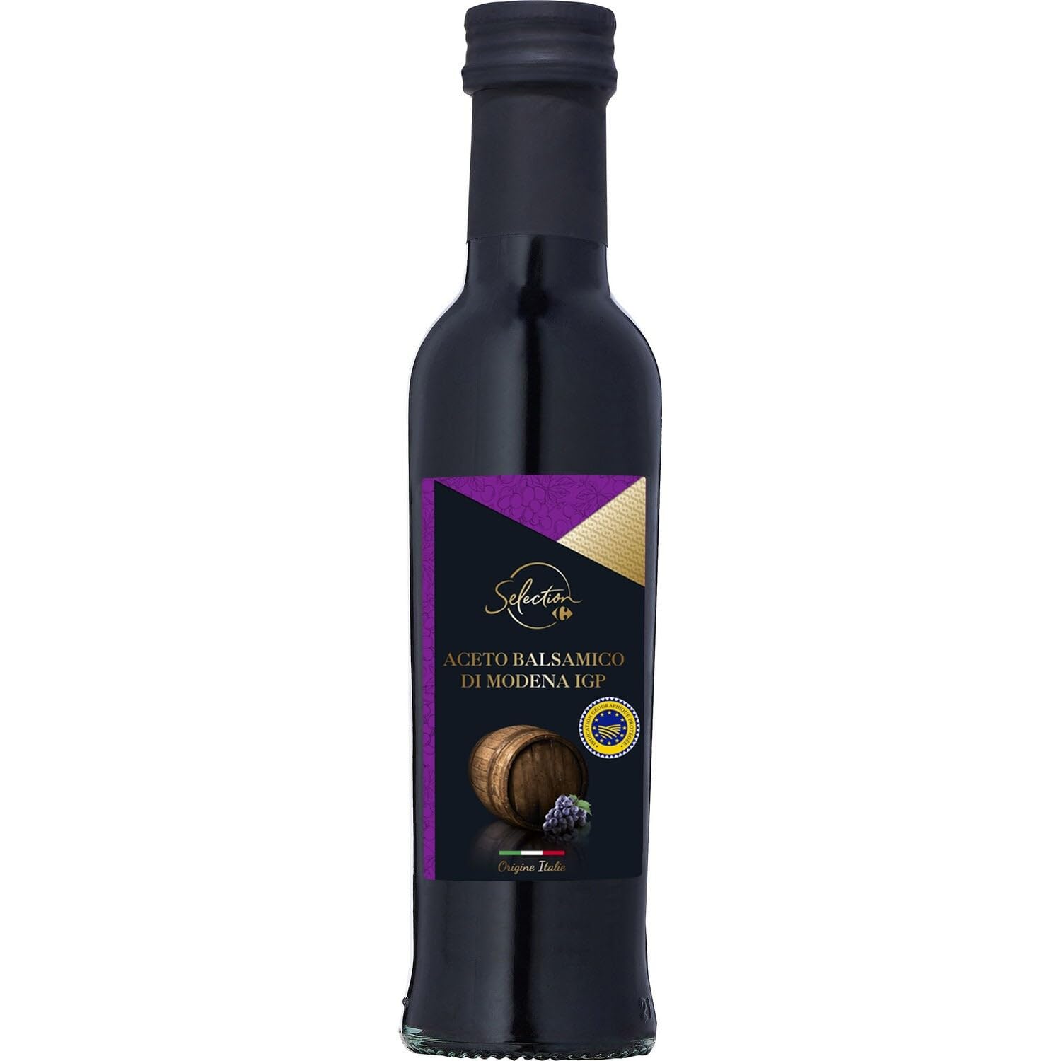 CARREFOUR SELECTION Vinaigre Balsamique de Modène - Origine Italie - Bouteille en Verre 25 cL - Idéal pour Assaisonnements et Marinades - Lot de 3