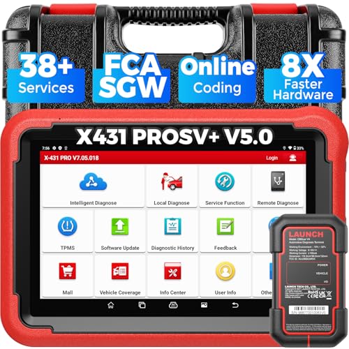 LAUNCH Dispositivo Diagnostico X431 Pros V5.0 OBD2 Aggiornamento 2025, 38+ Funzioni Speciali, Controllo Bidirezionale, Codifica ECU, Servizio IMMO, Personalizzazione, Programmazione Chiavi