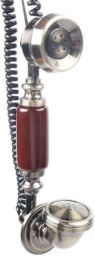 Miniatura 6 de Teléfono antiguo retro Vintage Rotary Dial europeo antiguo teléfono fijo estilo francés escritorio teléfono con cable Teléfono Teléfono Casa oficina