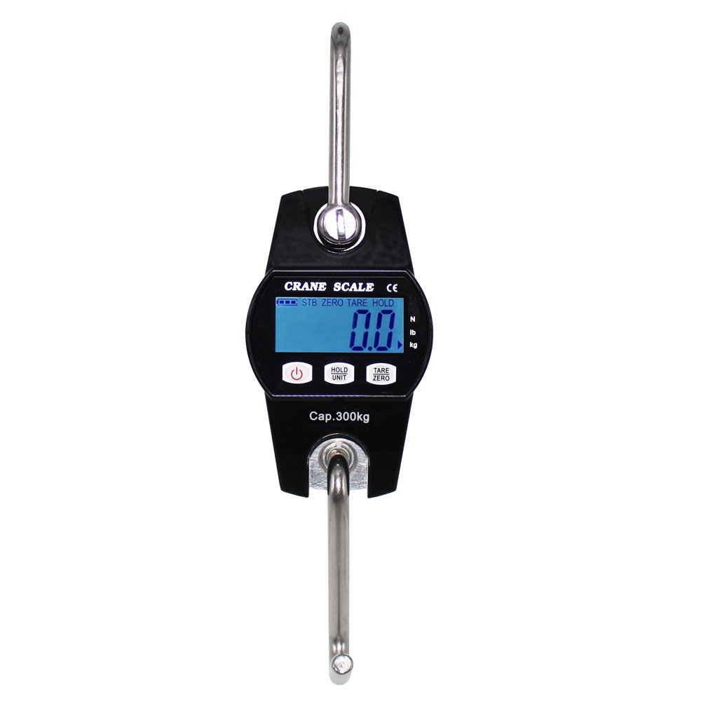 Electronic Hanging Scales Mini Digital Crane Scale Hook Type Electronic Scale Digital Display Weighing Scale Hook Scale 300kg/660lbs