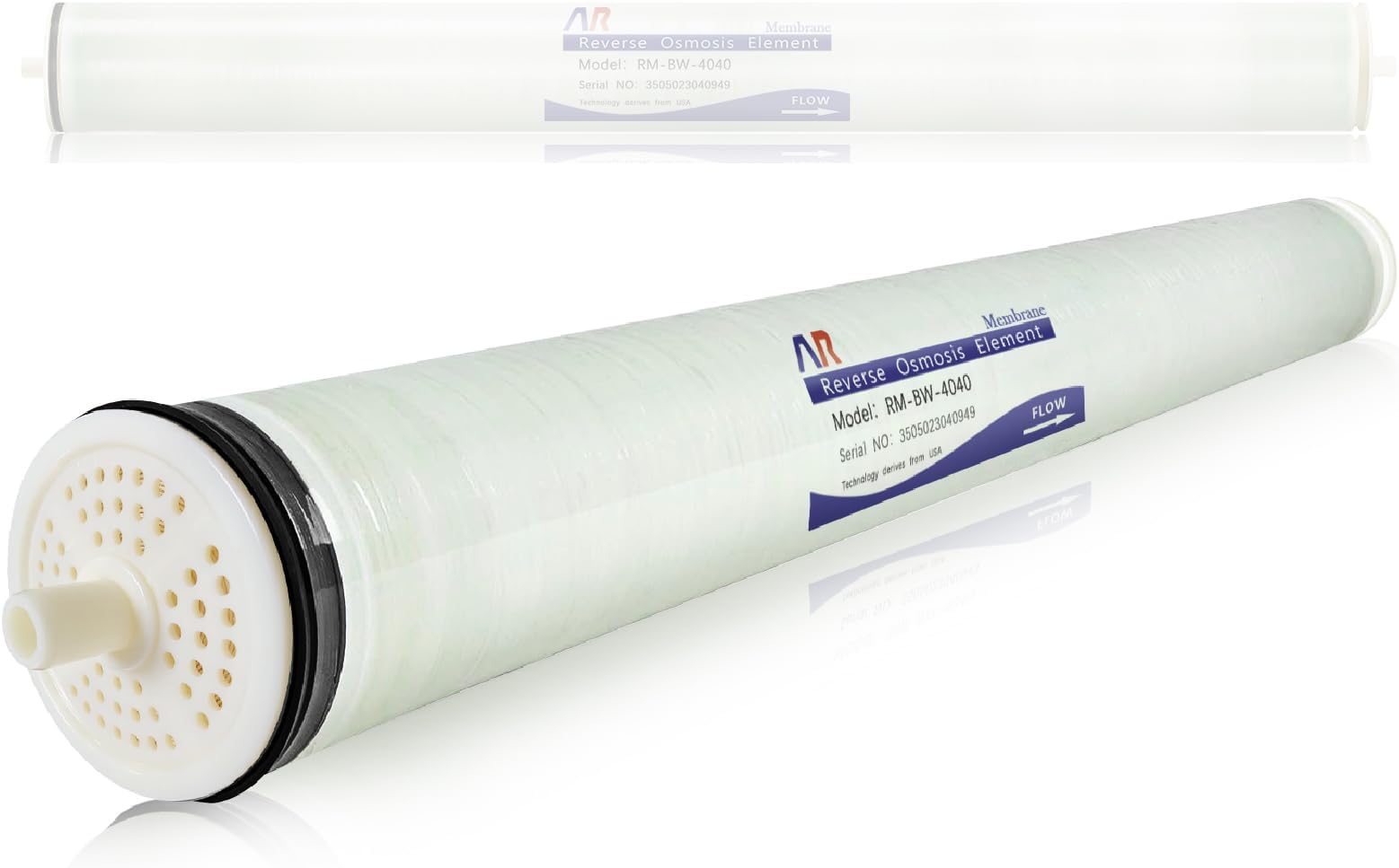 BW-4040 Osmosis Membrane High Performance Commercial Industrial,BW-4040 Ro Filters for Desalination,4"x40" High Salt Rejection,Energy Efficient, Reverse Osmosis Membrane Industry (2400GPD)