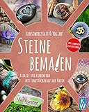  Steine bemalen: Kreativ und farbenfroh mit Fundstücken aus der Natur. Anleitungen zum Nachmalen und Selbstgestalten deiner Lieblingssteine. Mandala, Tier Motive, Federn. inkl. farbigen Illustrationen