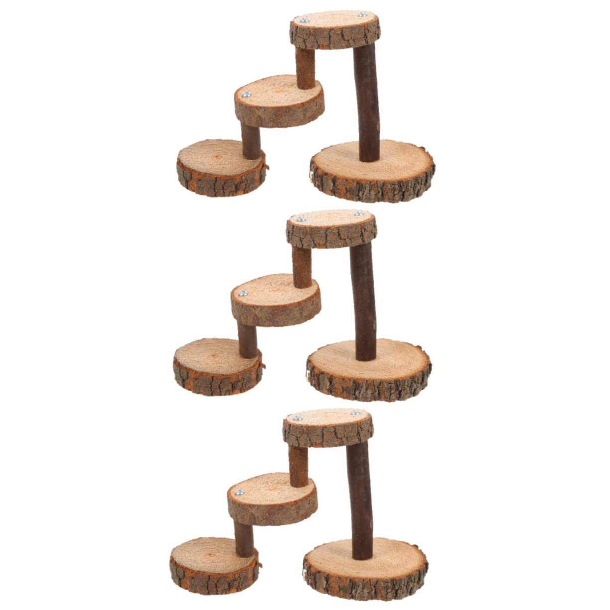 POPETPOP 3sätze Kletterspielzeug Für Kleintiere Holzleiter Für Hamster Eichhörnchen Und Andere Nager Und Installieren Fördert Und Spielspaß