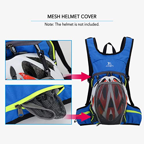 Pacote de ciclismo, Andoer Mochila leve dobrável para ciclismo com capa de capacete Esporte ao ar li