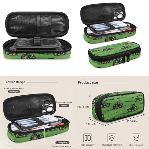 Green Tractor Backpack Toddler Boy Tractor Schoolbag and Lunch Box Pencil Bag Water Bottle Holder 4Piece School Bag Sets Farm Tractor Backpacks for Boys 6-8 Elementary School Bookbag3