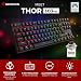 Mechanische Gaming Tastatur QWERTZ TKL 80%, Brown Switches, Hot Swap, RGB