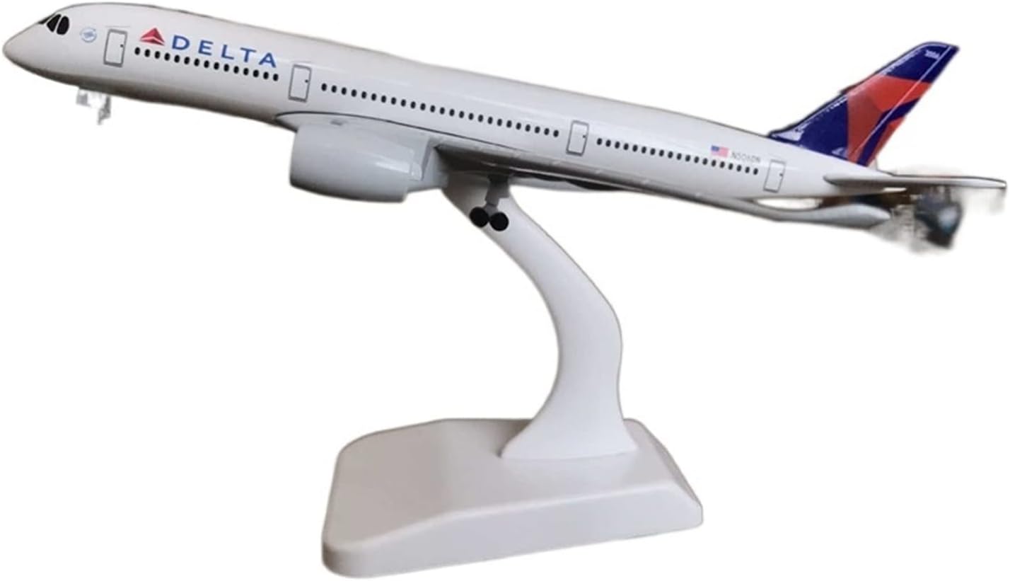 20cm Airbus Fit for A350 Delta Airplane Model Kit for Collectibles and Gifts Hobby Playgame Kit