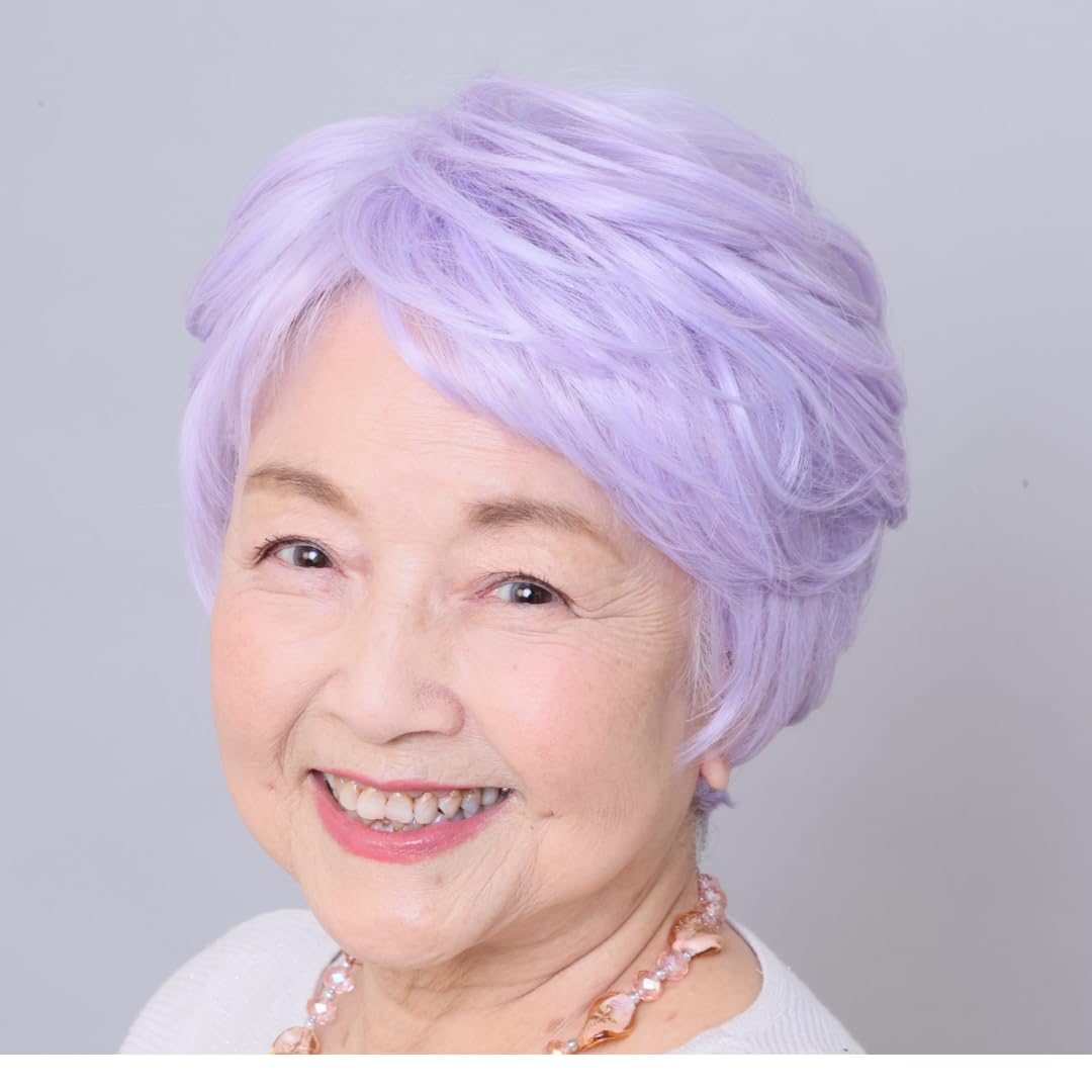 ベアりん☆5点フルセット☆正絹☆洒落訪問着☆美しい紫色×白グレーのバラ AMORA GRACE / アモーラグレース】 オケージョンドレス