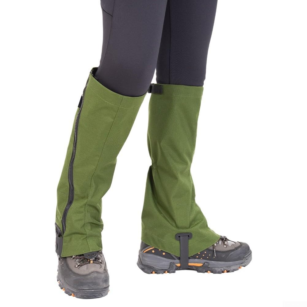 Guêtres imperméables 500D pour trekking, escalade, housse de bottes de neige anti-déchirure, ajustement réglable S/M L/XL