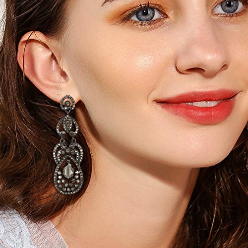 EVER FAITH Orecchini Donna Cristallo Nozze Retro