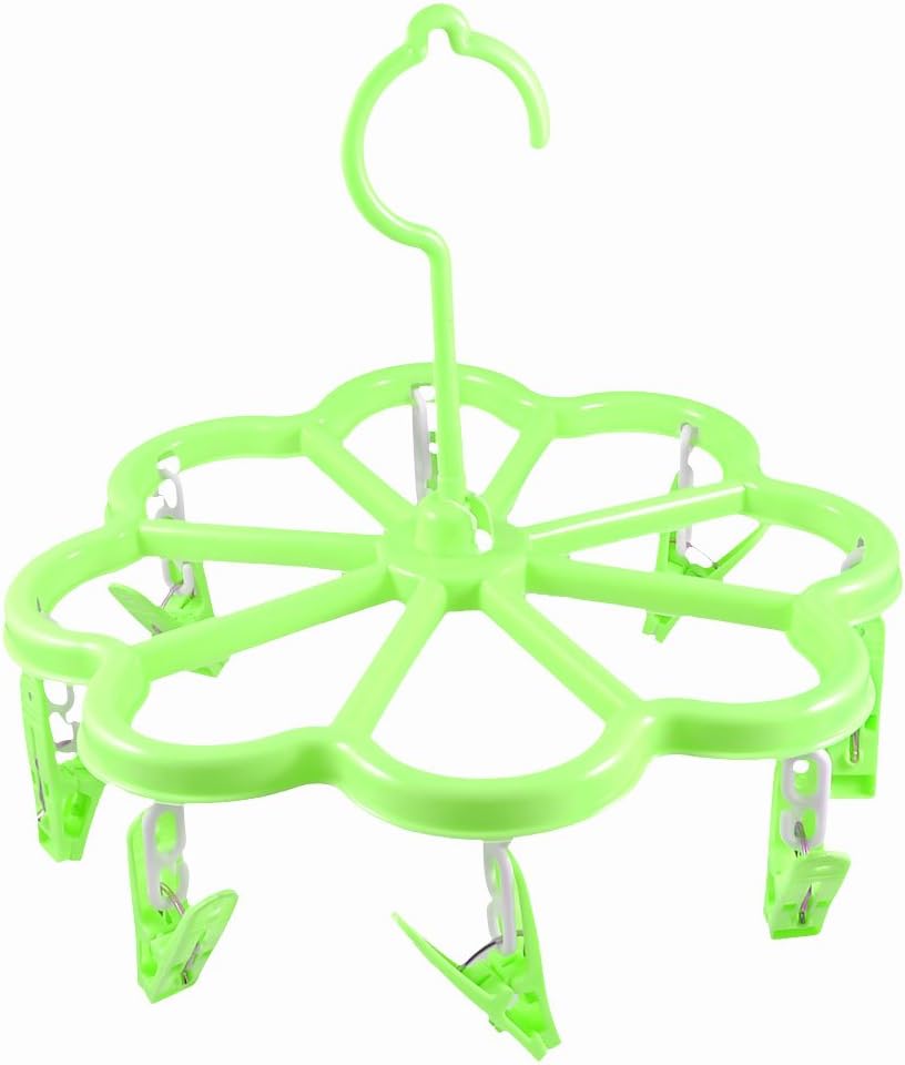 Qtqgoitem 1.5" Dia Tube 8 Pegs Shirt Underwear Clothes Hanger Green (Model: cb1 CDF 2f6 242 99c)