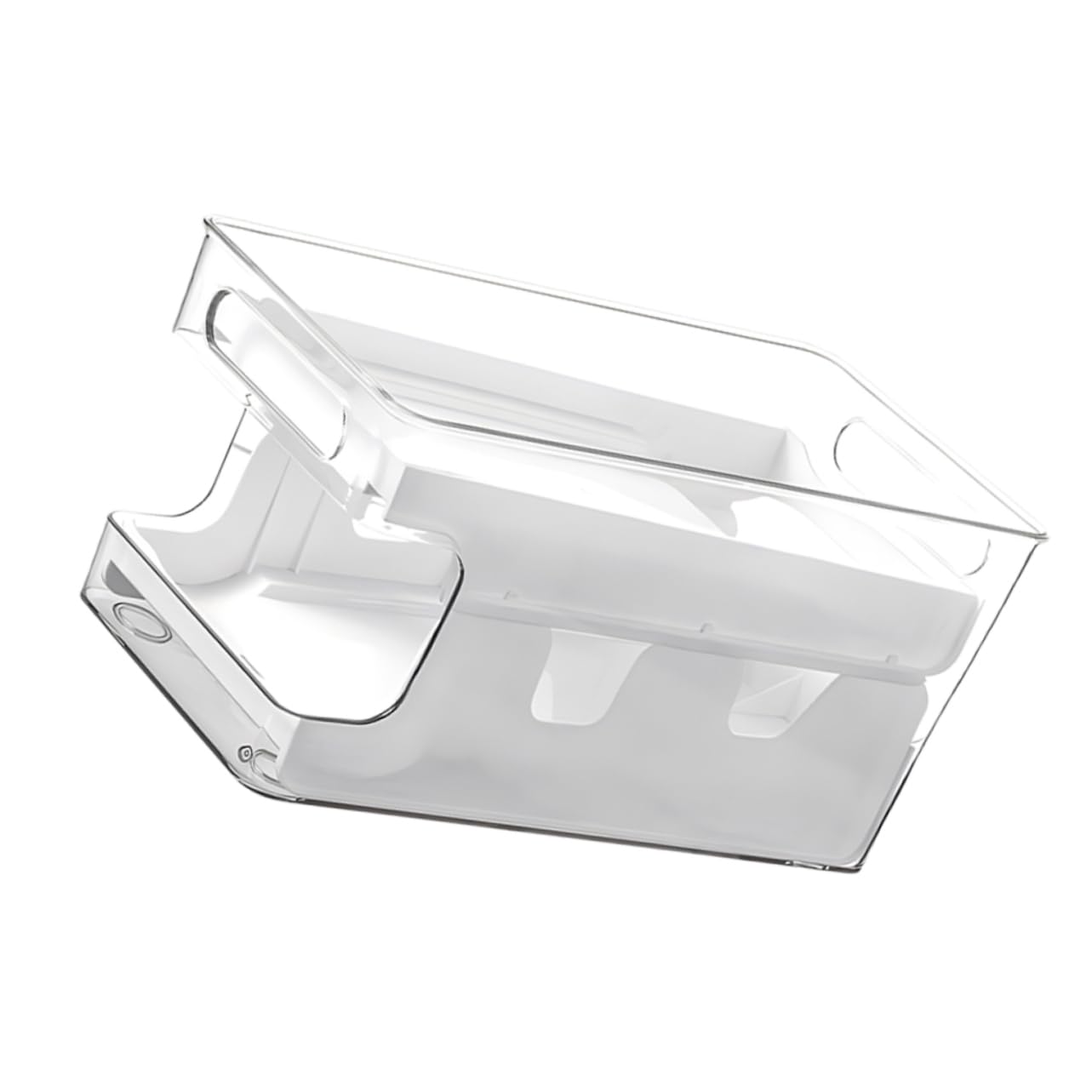 Hemobllo Eieraufbewahrungsbox Kühlschrank Transparente Stapelbare Eierhalterung Mit Doppeltem Schichtdesign Für Platzsparende Lagerung Und Einfache Entnahme Für Aufbewahrung Von Frischen