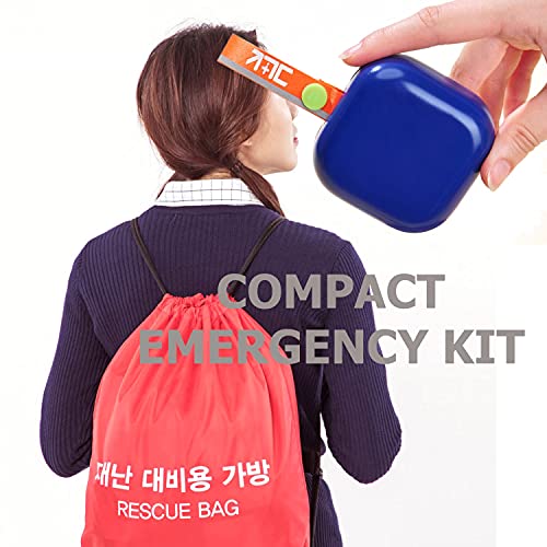 KD Home GIKIDA Kit de sobrevivência, perfeito para passeios em família, acampamento, escalada, mochi