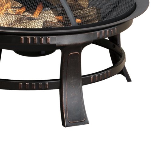 Pleasant Hearth Ofw106R Brant Round, 30-Inch Fire Pit, Regular, Rubbed Bronze #TOP2