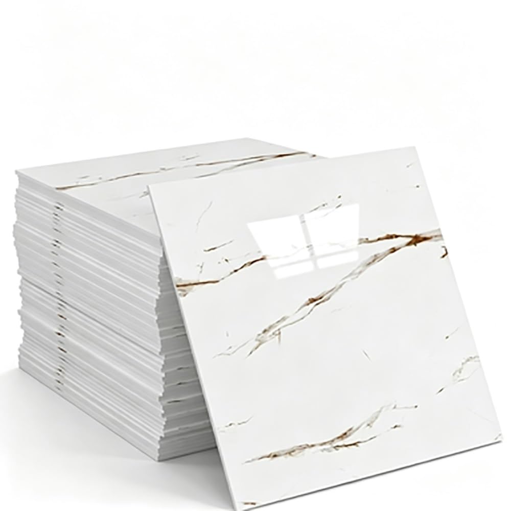 Marble Wall Panels Peel Stick Tiles Backsplash Sticker for Home