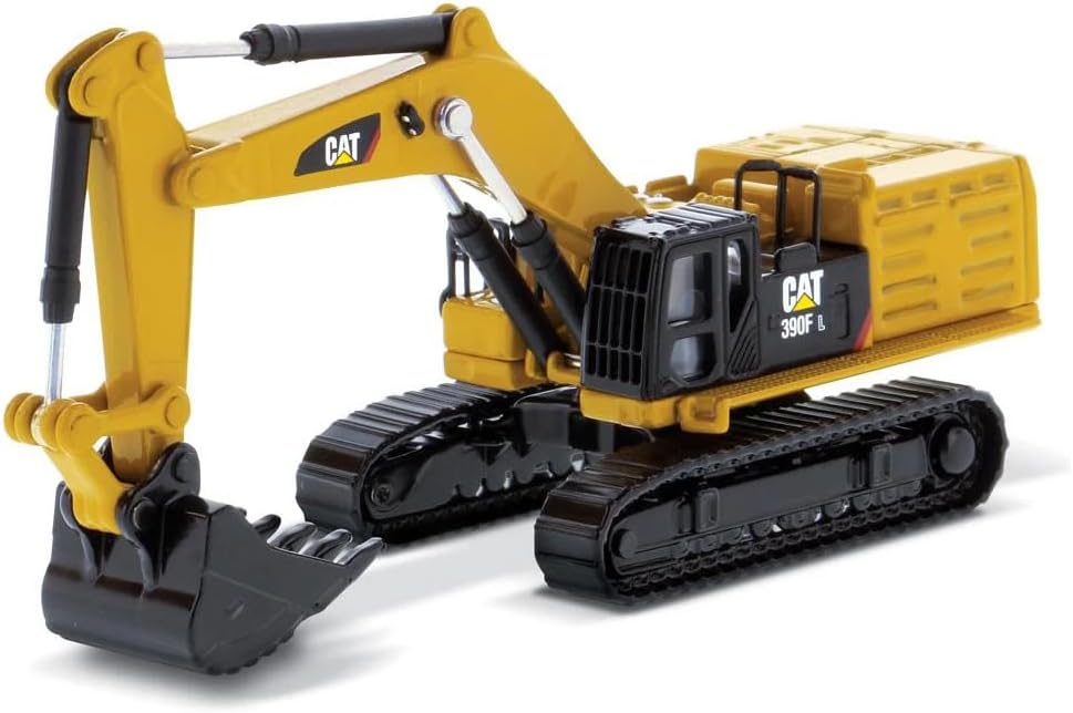 390F L Hydraulic Excavator, Yellow - 85537-1/125 Scale Diecast Model Car