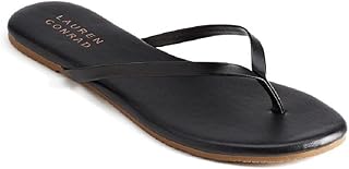Womens Sandals Flip Flop Dress LC Sandal (8, Black)