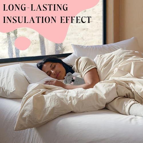 Bouillotte longue 2L avec housse souple pour lit et taille