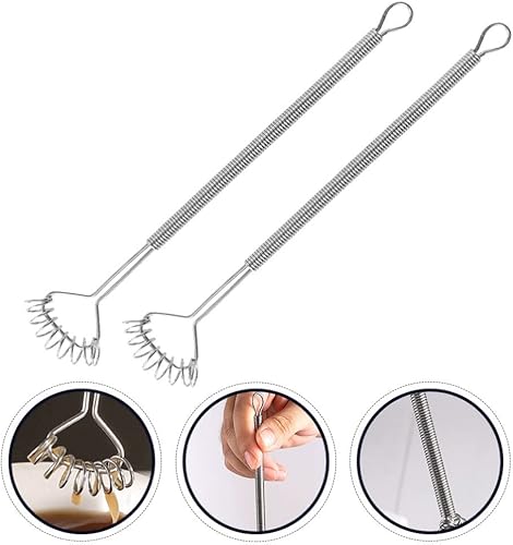 Miniatura 4 de UPKOCH Agitador de primavera 2 uds. Salsas mezcladoras de huevos de mano, batidor de crema, batidor de huevo, mini bobina, batidor de huevo, salón