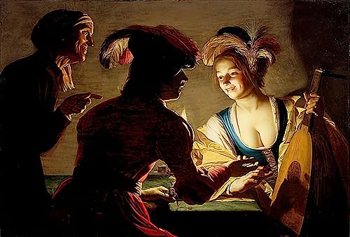 Poster Gerrit Van Honthorst décoration murale salon et bureau grand format