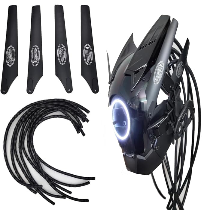 namphPunk Mask Accessories, Diy Futuristic Techwear Cosplay Masks Helmet, Handmade Cool Mask Accessories