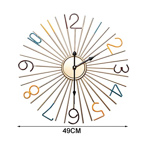 Horloge murale silencieuse sans tic-tac moderne pour chambre à coucher - 4