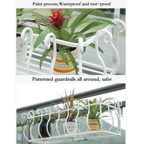 Étagère à suspendre avec crochet robuste et support plantes carré - 4