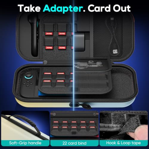 Image of Auarte Switch 2 Carrying Case for Switch /OLED, [Charge inside] Travel Case