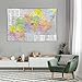 Burkina Faso Map Posters World Map Tapestry Wall Art Print Gift Picture Painting Tapestries Artwork Bedroom Home Decor 60
