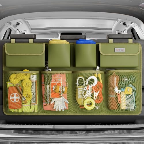 Image of SURDOCA Car Trunk Organizer, LARGE CAPACITY Car Storage Bag with 8 Pockets, 7X Upgraded Trunk Storage Organizer for Car, SUV, Truck, MPV