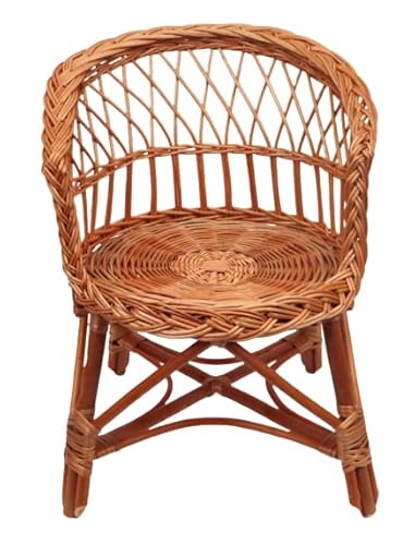 Vannerie Delamotte Fauteuil Enfant Rond Osier Buff Cover