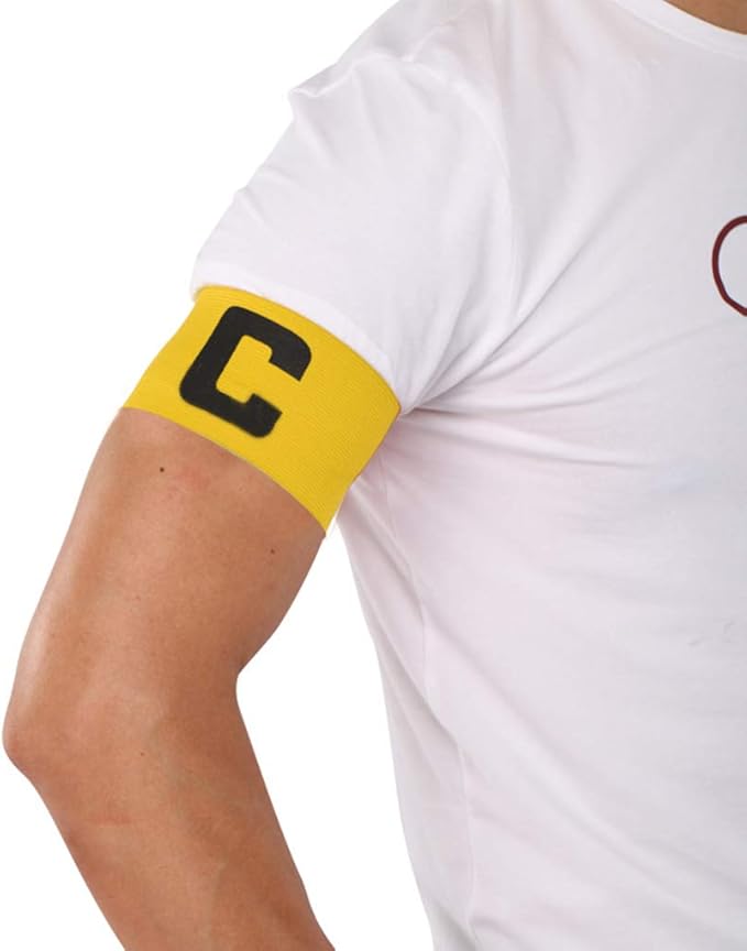 Amazon キャプテンマーク サッカー マジックテープ腕章 サッカー用キャプテン腕章 無地 フットボール キャプテンマーク バンド カラー Cプリント かっこいい 弾性 5個入り プレゼント Jintn サッカー フットサル