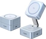 UGREEN MagFlow 25W Qi2 Wireless Charging Station, 2-in-1 Cube Magsafe Portable Charger, Magsafe Charger Stand Compatible with iPhone 17-12、AirPods 4/3/Pro 2/Pro(No Adapter)