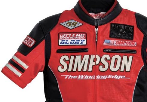 シンプソン(SIMPSON) レディースライン メッシュジャケット RED シンプソン(SIMPSON) レディースライン メッシュジャケット RED