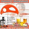 Crescent Tool Compatible for Jack Lalanne Power Juicer Juicer Repalcement Parts for CL003AP E1188 E1189 MT1000 Orange