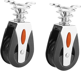 INOOMP Sailing Accessories 2 Pcs Sailboat Accessories Pulley Sailboat Accessories Rotary Bearing Pulley Bearing Pulley for Sailboat To Rotate Marine Rope Grip Sailboat Apparatus