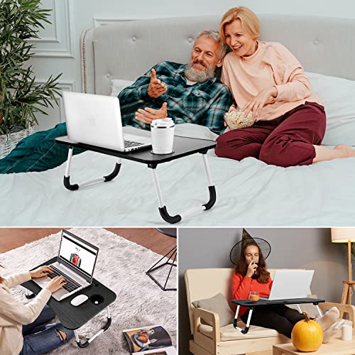 Tyc Lap Desk With Storage Drawer, Portable Laptop Bed Desk With Foldable Legs And Cup Holder, Bed Table Tray For Working And Bed Desk For Laptop And Writing (23.6", Black) #TOP6