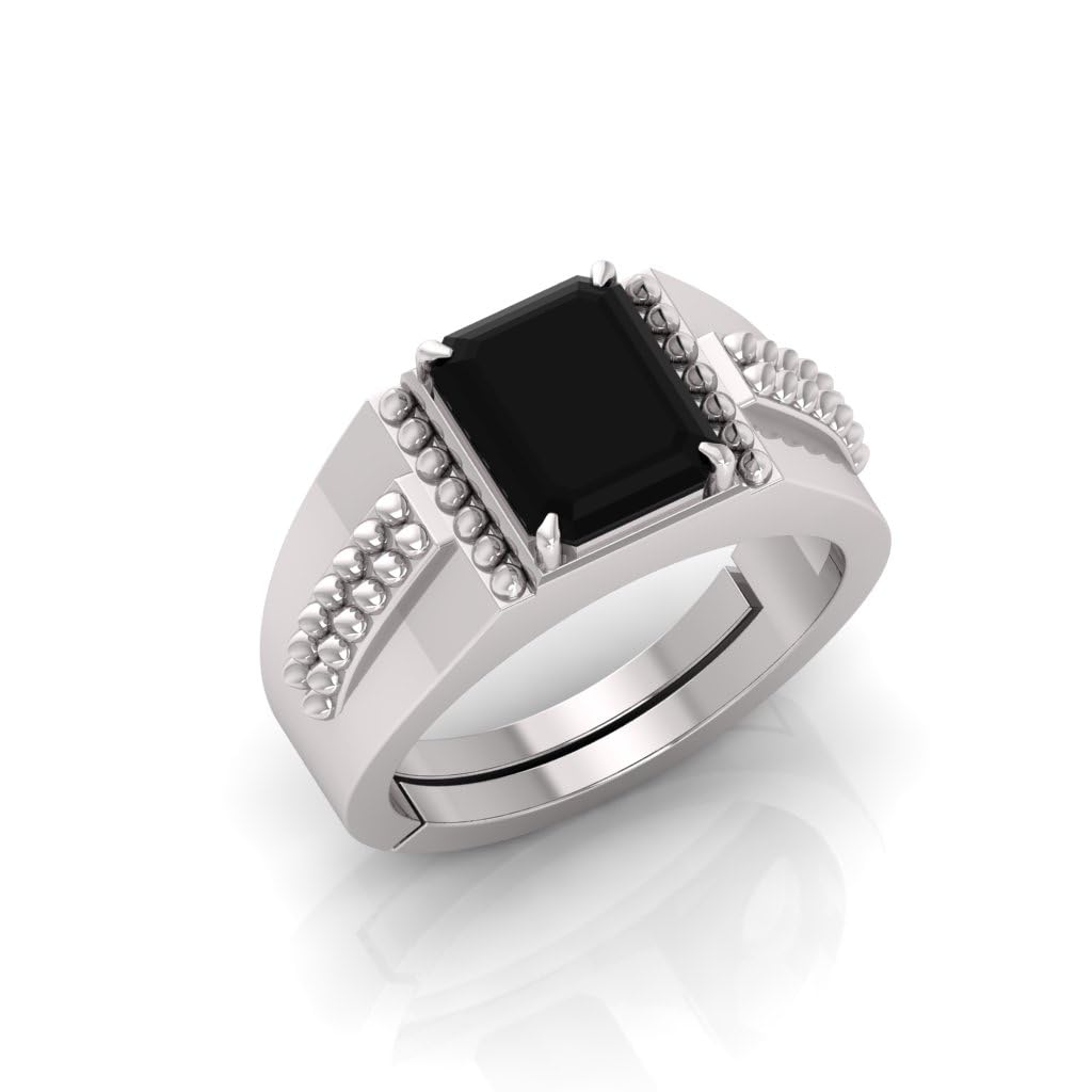 RSPR Black Onyx Square Stone Beautiful Adustable Fashion Ring For Men MA (B0CXM7QNCT) Amazon Price History, Amazon Price Tracker