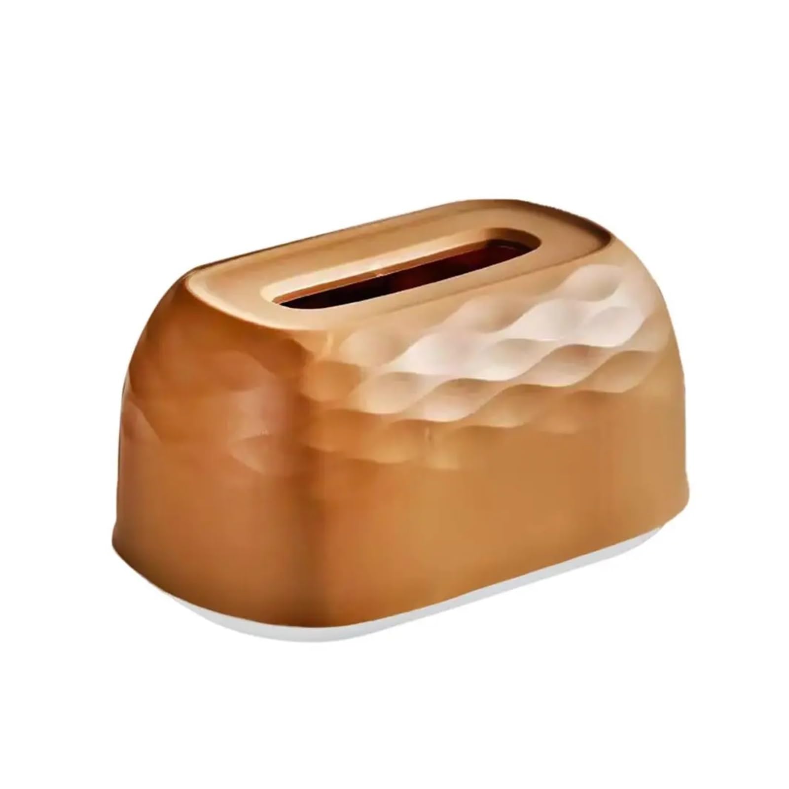 CXPMY Tissue Box Holder Spring Bracket Tissue Box Automatic Lift Spring Anti-Wear Facial Paper Organiser Large Capacity Napkin Storage Container(Orange)