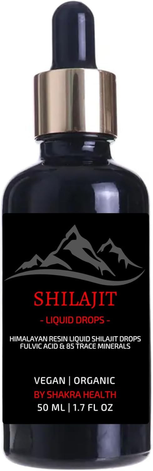 50ml / 1.7fl oz Himalayan Shilajit with Dropper. Authentic, Vegan & Organic, Fulvic Acid & Natural Pure Trace Mineral Complex