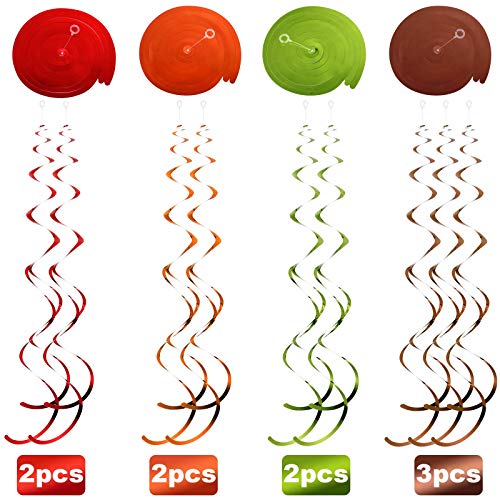 30 Pcs Happy Camper Party Decorations Camping Themed Hanging Swirls