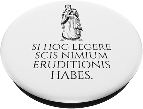 Vista 2 de Si Hoc Legere - Si puedes leer esto - Lenguaje latino - PopSockets Swappable PopGrip
