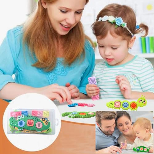 image for RVRHLMI 7Pc Fidget Popper Toys for Kids Sensory Strips Sensory Push an
