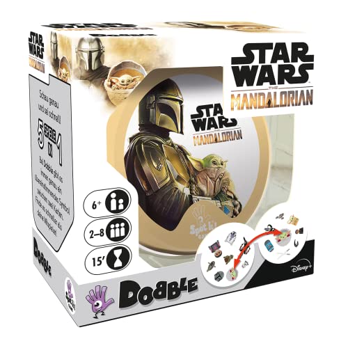 Asmodee | Zygomatic | Dobble Star Wars: The Mandalorian | Familienspiel | Kartenspiel | 2-8 Spieler | Ab 6+ Jahren | 15+ Minuten | Deutsch