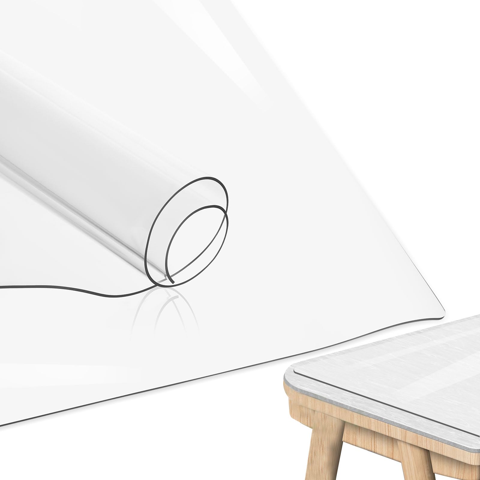 Tapis protection table transparent PVC fini les rayures de table